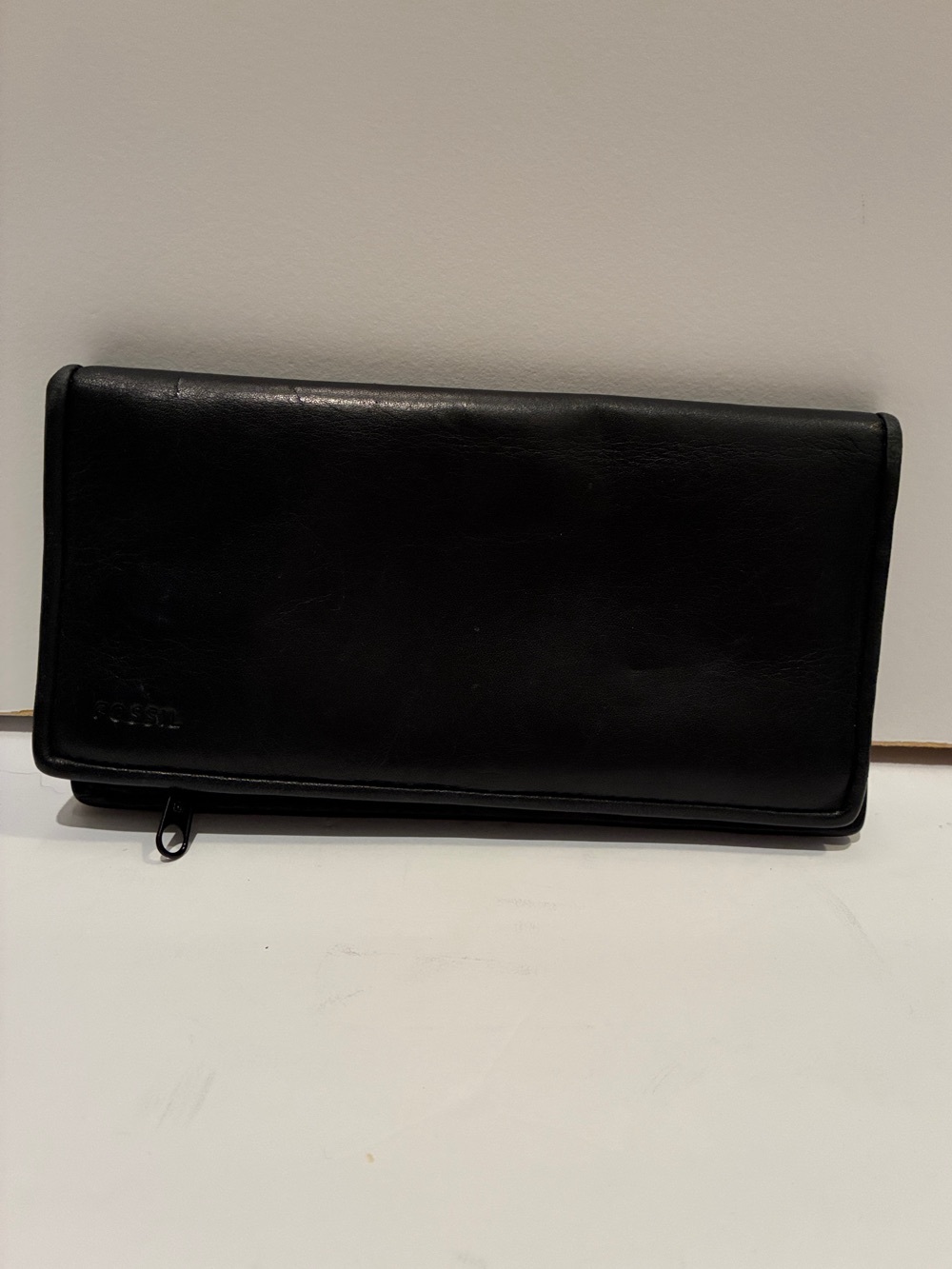 Fossil Black Leather Clutch Wallet